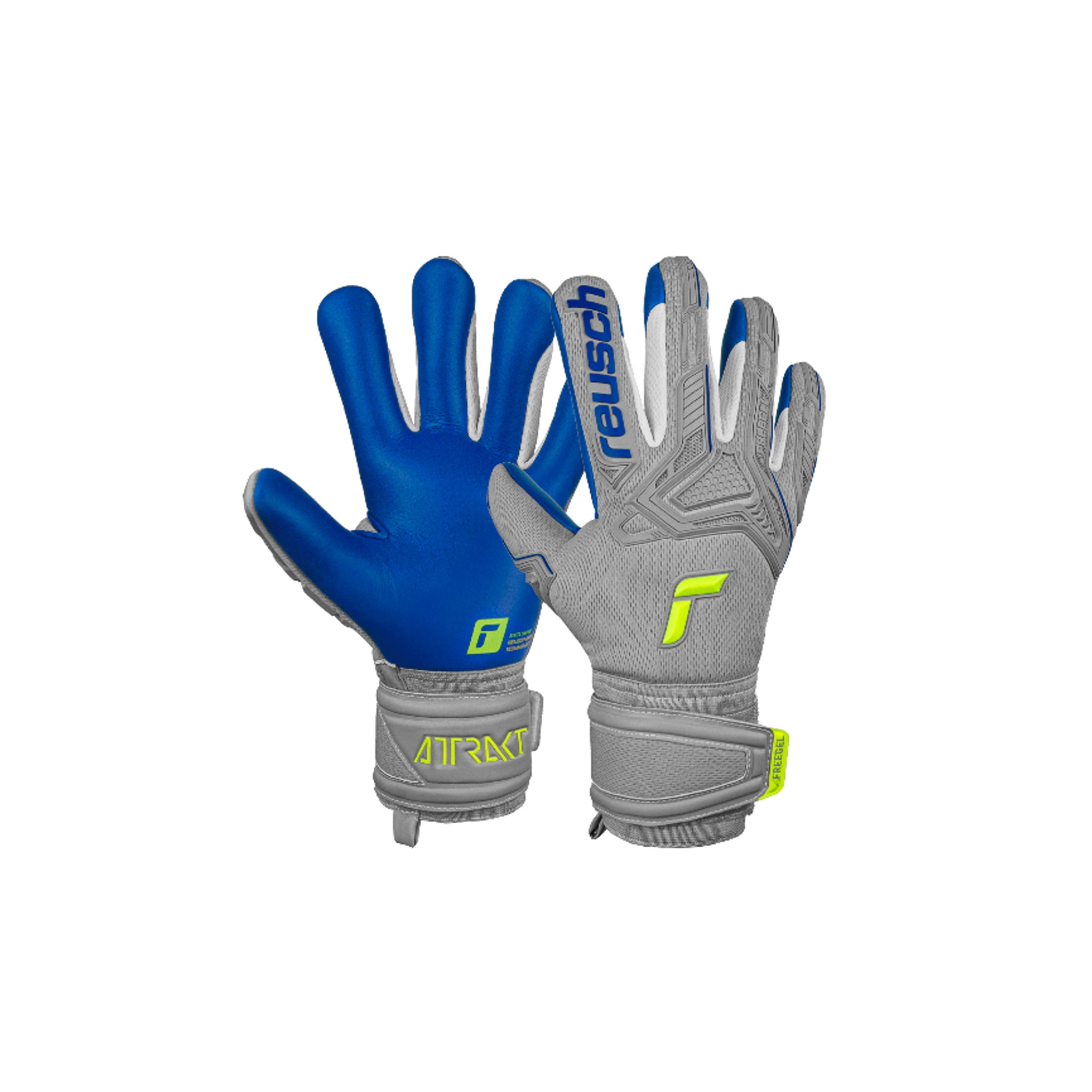 REUSCH Attrakt Freegel Silver Finger Support Gloves