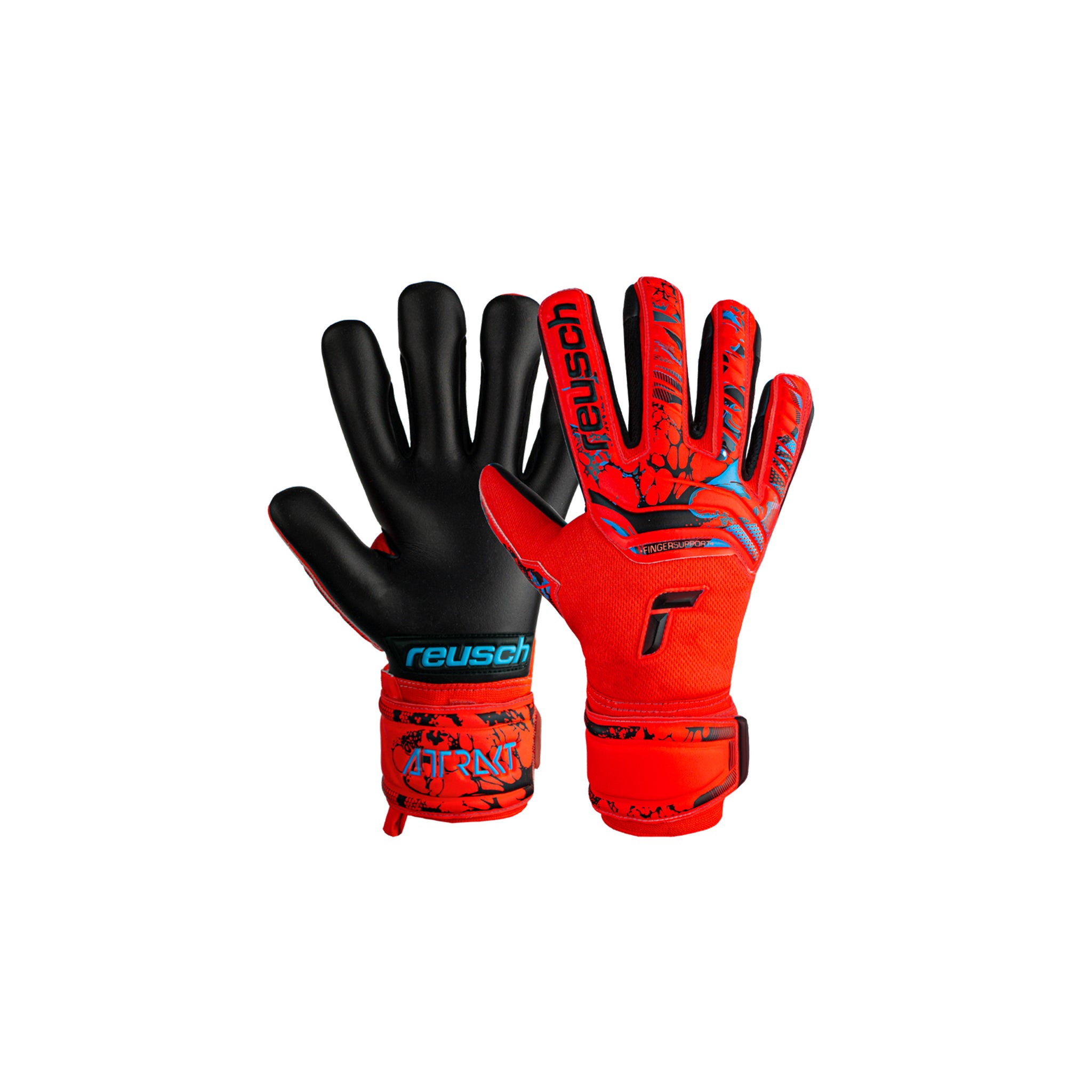 REUSCH Attrakt Grip Evolution Finger Support Gloves (JR)