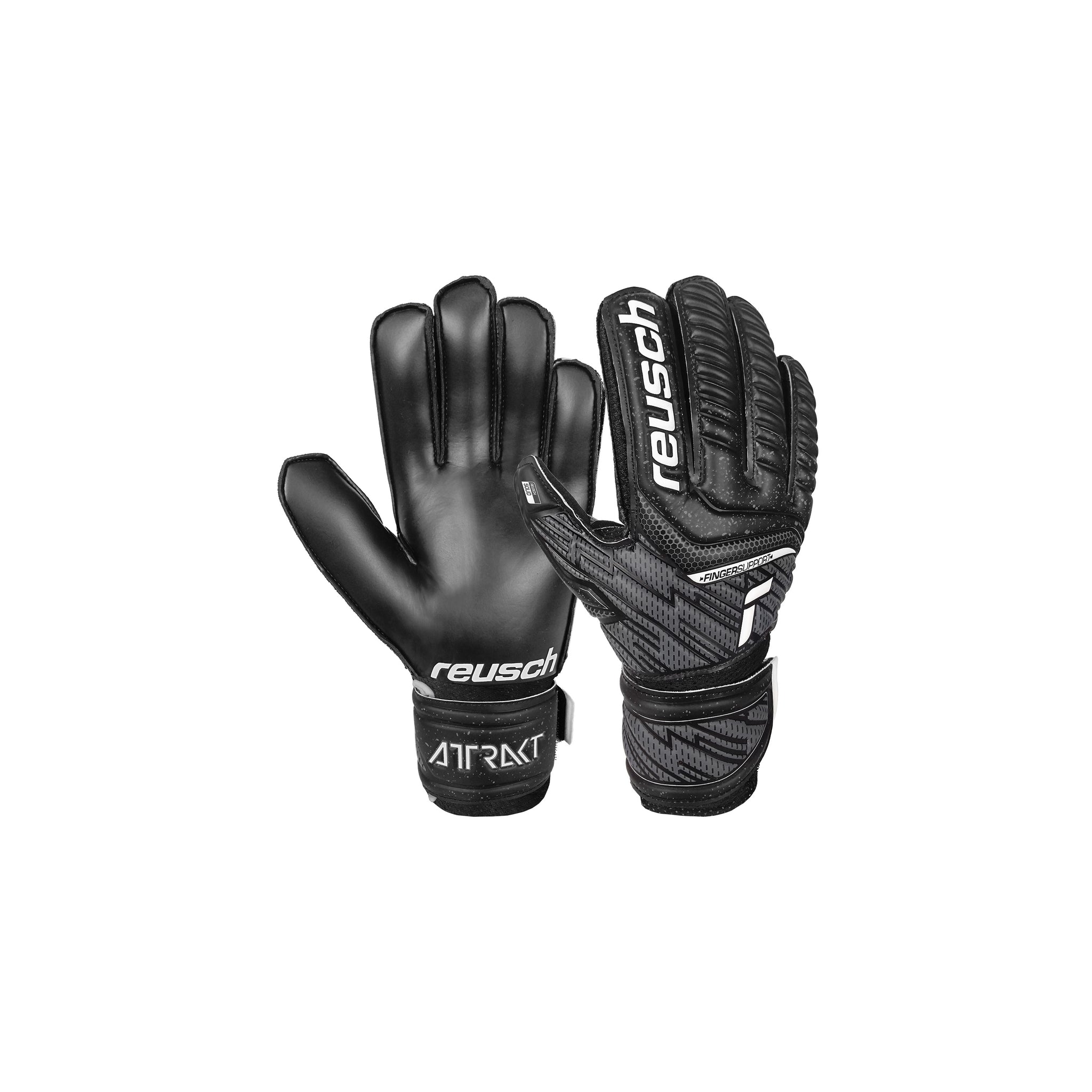 REUSCH Attrakt Solid Finger Support Gloves (JR)