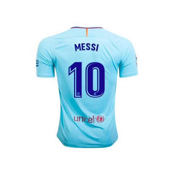 Barcelona Messi #10 Jersey Qatar Black Sz S Nike Shirt Men Sleeve