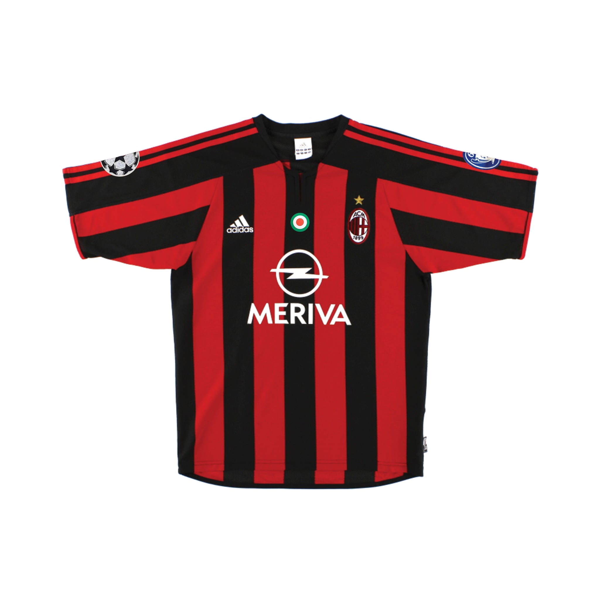 AC Milan 2003-2004 Home Short Sleeve Football Shirt [As worn by Kaká, Nesta  & Shevchenko]