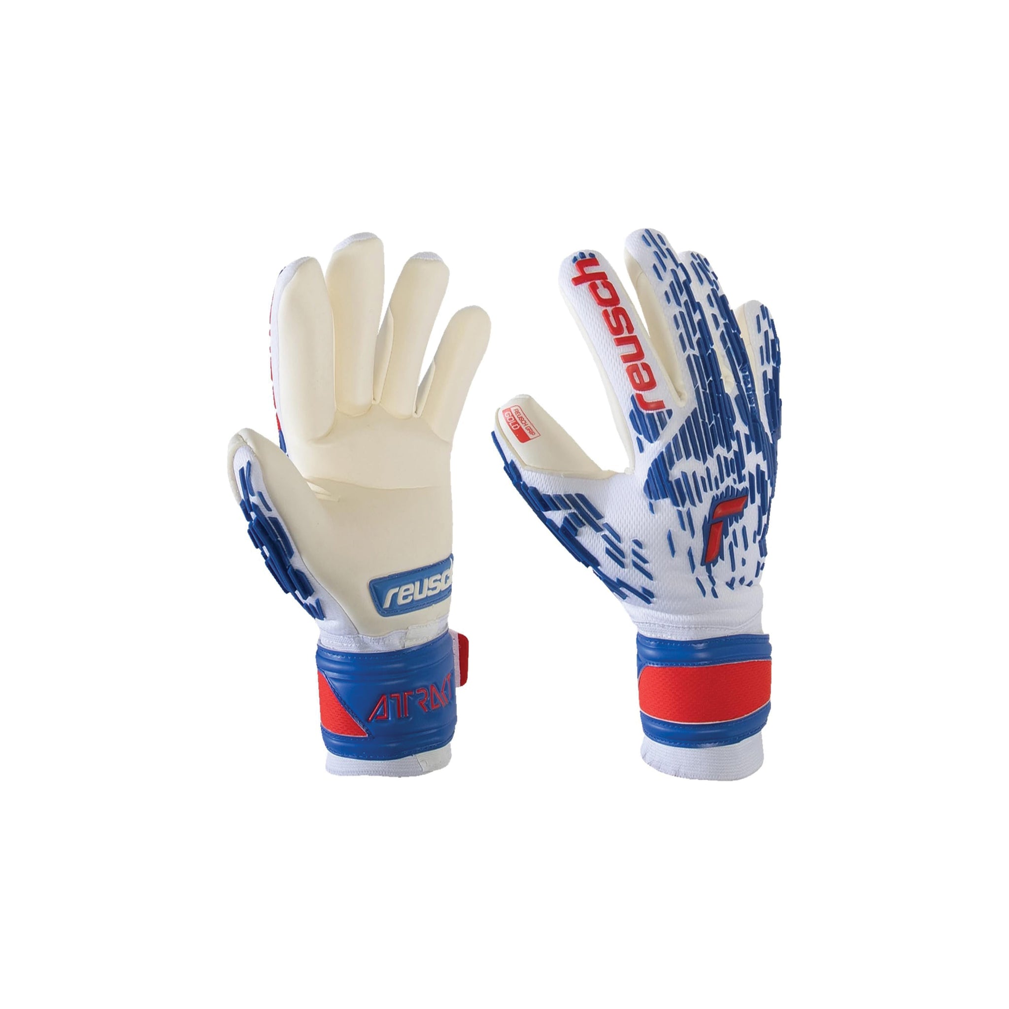 REUSCH Attrakt Freegel Gold Sleek Finger Support Gloves